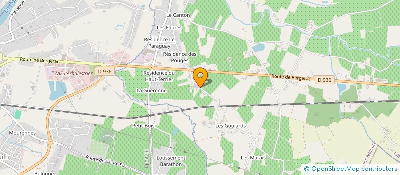 localisation de l'entreprise MONSIEUR BAPTISTE ROULET BERNEDE à SAINT-AVIT-SAINT-NAZAIRE