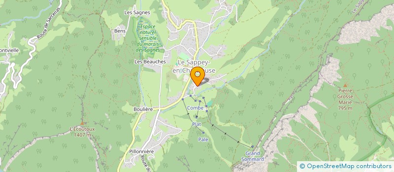 localisation de l'entreprise MONSIEUR BAPTISTE ROUX  LE SAPPEY-EN-CHARTREUSE