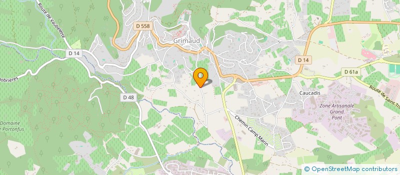 localisation de l'entreprise MONSIEUR BAPTISTE ROUX  GRIMAUD