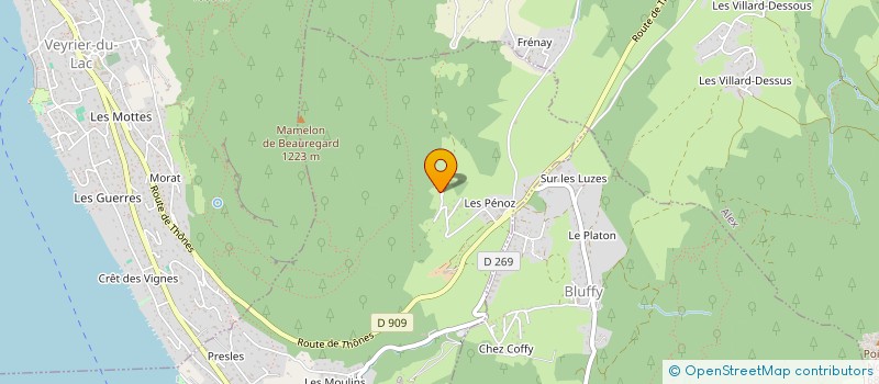 localisation de l'entreprise MONSIEUR BAPTISTE SAMOUILLET  MENTHON-SAINT-BERNARD