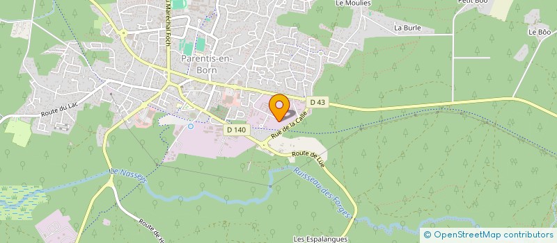 localisation de l'entreprise MONSIEUR BAPTISTE SAN NICOLAS ROSALEN  PARENTIS-EN-BORN