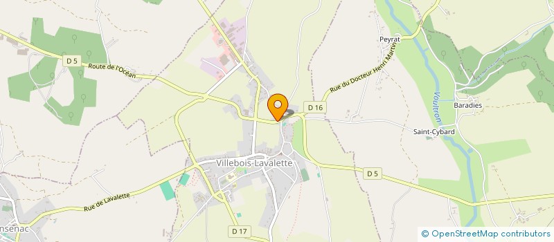 localisation de l'entreprise MONSIEUR BAPTISTE SAPPE à VILLEBOIS-LAVALETTE