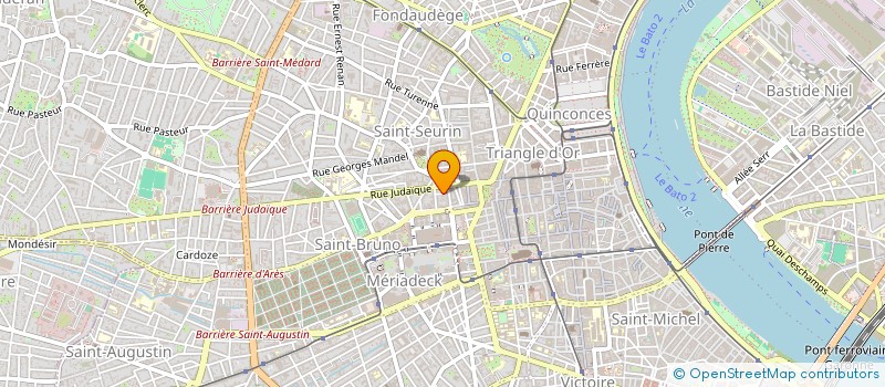 localisation de l'entreprise MONSIEUR BAPTISTE SAUBOT  BORDEAUX