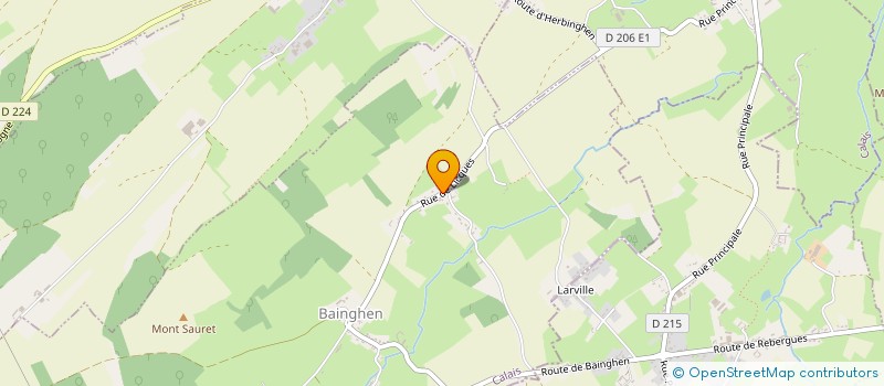 localisation de l'entreprise MONSIEUR BAPTISTE SAULNIER  BAINGHEN