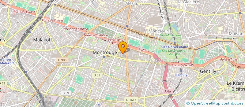 localisation de l'entreprise MONSIEUR BAPTISTE SEGARD  MONTROUGE