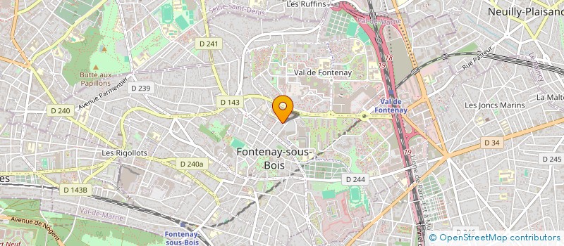 localisation de l'entreprise MONSIEUR BAPTISTE SENIDRE à FONTENAY-SOUS-BOIS