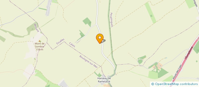 localisation de l'entreprise MONSIEUR BAPTISTE SERGENT  HERVELINGHEN