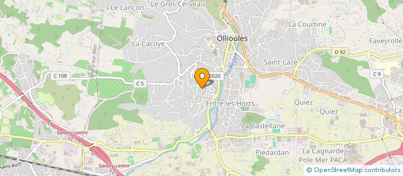 localisation de l'entreprise MONSIEUR BAPTISTE SICARD à OLLIOULES