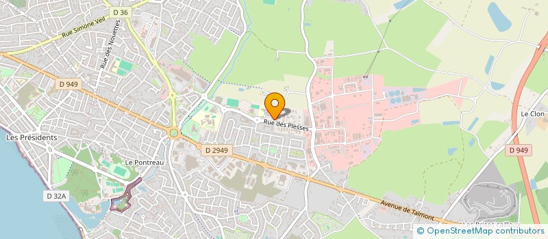 localisation de l'entreprise MONSIEUR BAPTISTE SICEAUX  LES SABLES-D'OLONNE