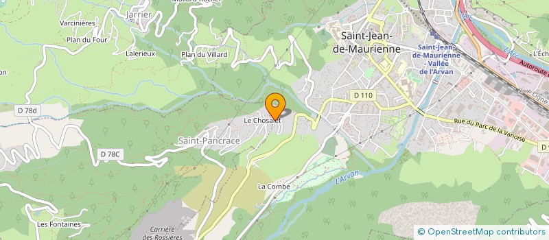 localisation de l'entreprise MONSIEUR BAPTISTE SILVESTRE  SAINT-JEAN-DE-MAURIENNE