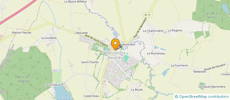 localisation de l'entreprise MONSIEUR BAPTISTE SIMONET  MESNARD-LA-BAROTIERE