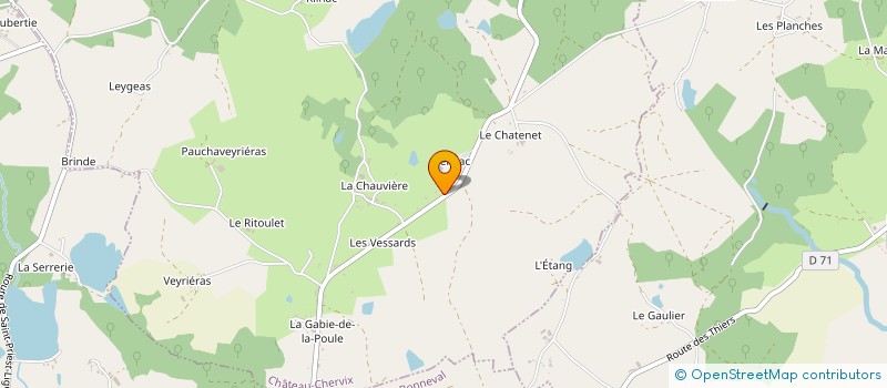 localisation de l'entreprise MONSIEUR BAPTISTE SUDRAT à CHATEAU-CHERVIX
