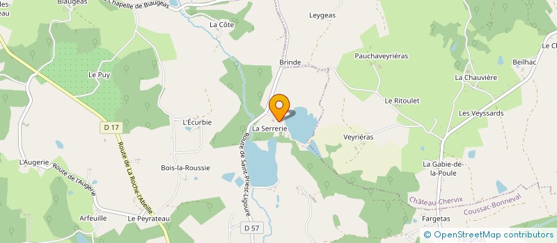 localisation de l'entreprise MONSIEUR BAPTISTE TABARAUD  COUSSAC-BONNEVAL