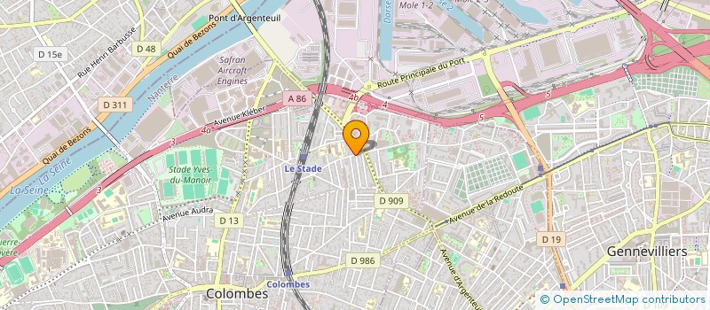 localisation de l'entreprise MONSIEUR BAPTISTE THABEAU à COLOMBES