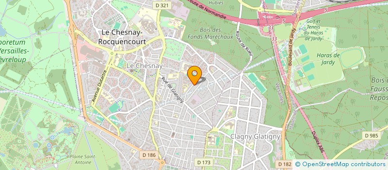 localisation de l'entreprise MONSIEUR BAPTISTE THIERRY DARGENLIEU DE GYVES  LE CHESNAY-ROCQUENCOURT