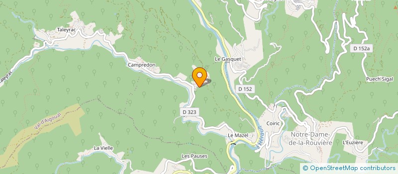 localisation de l'entreprise MONSIEUR BAPTISTE TREUIL  VAL-D'AIGOUAL