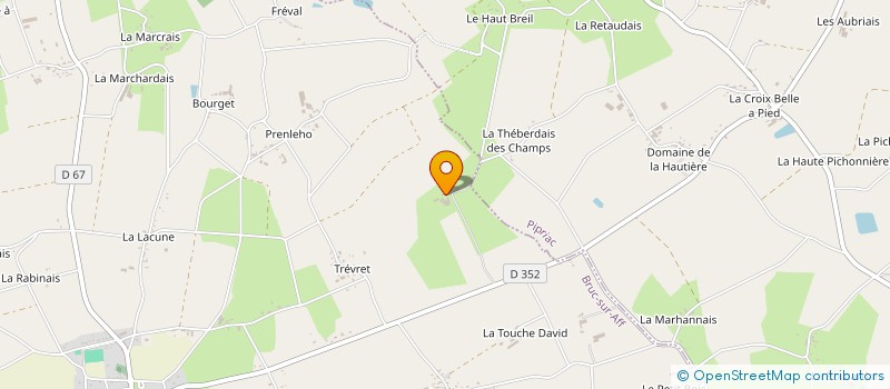 localisation de l'entreprise MONSIEUR BAPTISTE VALLEE  BRUC-SUR-AFF