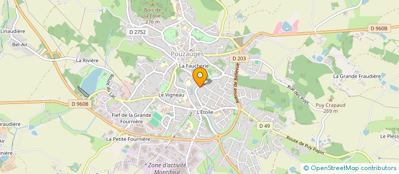 localisation de l'entreprise MONSIEUR BAPTISTE VALLET à POUZAUGES