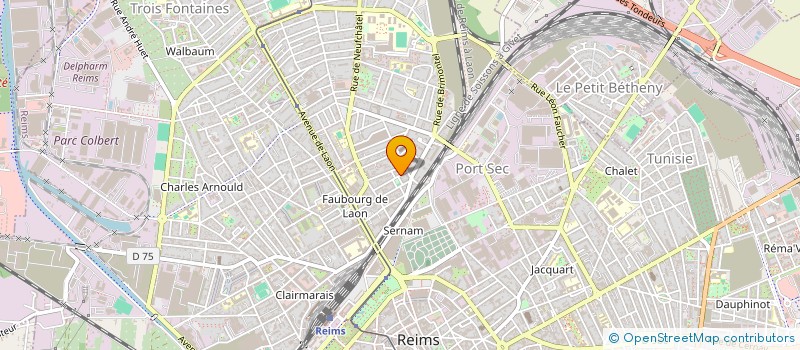 localisation de l'entreprise MONSIEUR BAPTISTE VERNET  REIMS