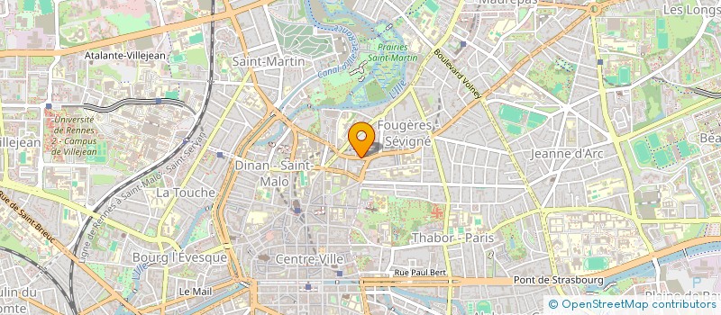 localisation de l'entreprise MONSIEUR BAPTISTE VIDEAU  RENNES