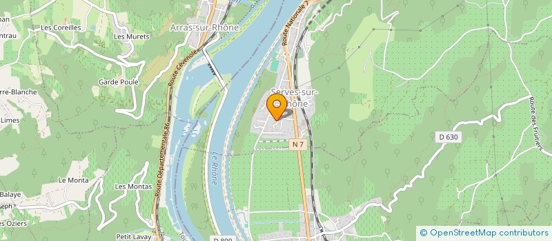 localisation de l'entreprise MONSIEUR BAPTISTE VIGOURET  SERVES-SUR-RHONE