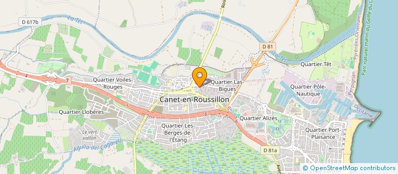 localisation de l'entreprise MONSIEUR BAPTISTE VINCENT HOMMET  CANET-EN-ROUSSILLON