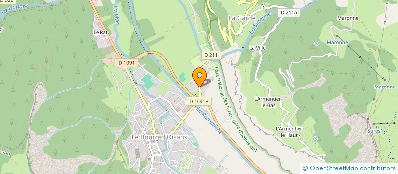 localisation de l'entreprise MONSIEUR BAPTISTE VIRY à LE BOURG-D'OISANS