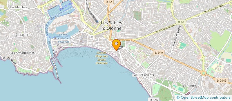 localisation de l'entreprise MONSIEUR BAPTISTE WILLAUME à LES SABLES D'OLONNE