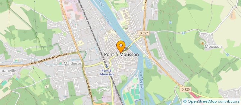 localisation de l'entreprise MONSIEUR BAPTISTE WOLF  PONT-A-MOUSSON