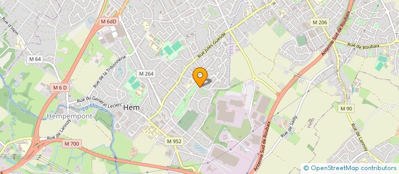 localisation de l'entreprise MONSIEUR BAPTISTE YVART  HEM