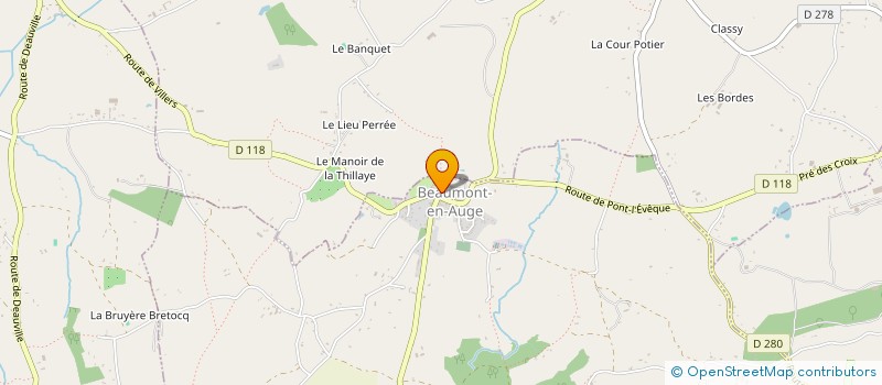 localisation de l'entreprise MONSIEUR BAPTISTE ZUSZEK  BEAUMONT-EN-AUGE