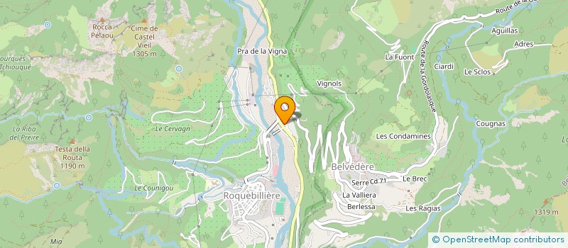 localisation de l'entreprise MONSIEUR BAPTISTIN LAUGIER  ROQUEBILLIERE