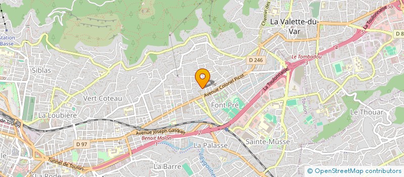 localisation de l'entreprise MONSIEUR BAPTISTIN MARENCO  TOULON