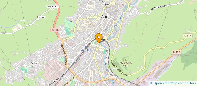 localisation de l'entreprise MONSIEUR BAQER MOHAMAD à AURILLAC