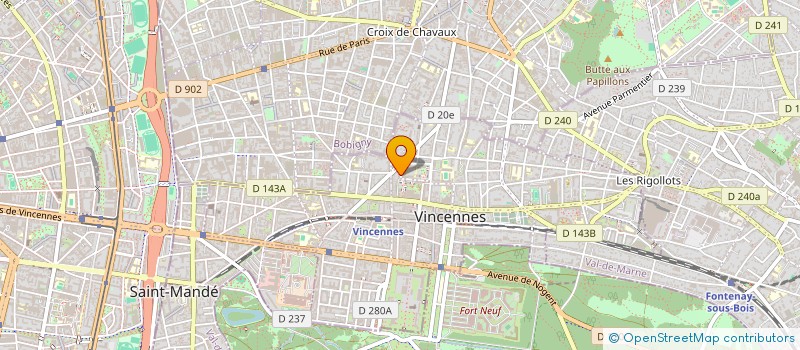localisation de l'entreprise MONSIEUR BARAA KLEZI à VINCENNES