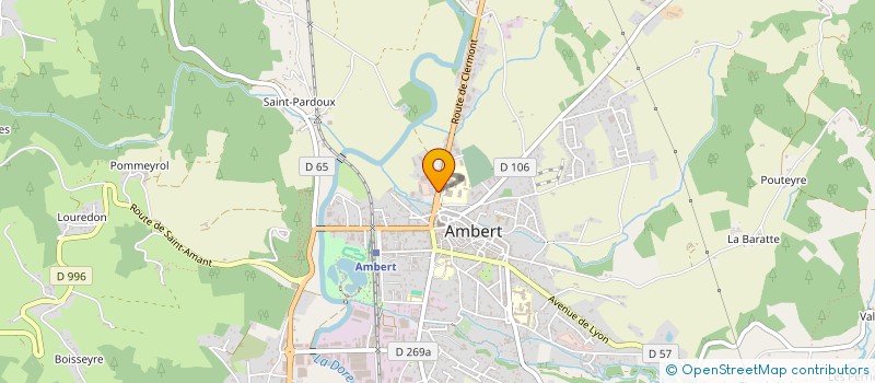 localisation de l'entreprise MONSIEUR BARBAROS YILMAZ  AMBERT