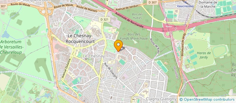 localisation de l'entreprise MONSIEUR BARE BARE  LE CHESNAY-ROCQUENCOURT