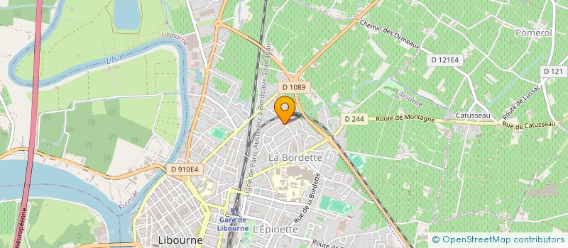 localisation de l'entreprise MONSIEUR BARECH RAOUDI  LIBOURNE