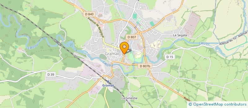 localisation de l'entreprise MONSIEUR BARIALY SAFI  GRAMAT