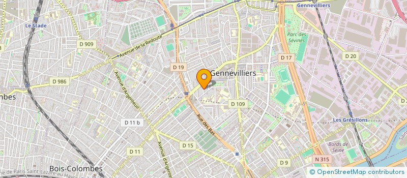 localisation de l'entreprise MONSIEUR BARICK KONTE à GENNEVILLIERS