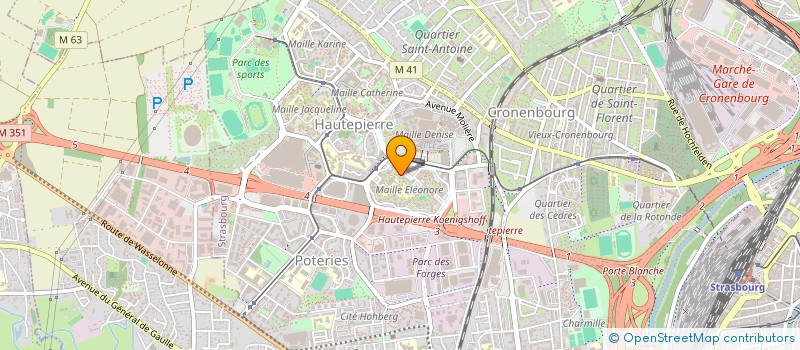 localisation de l'entreprise MONSIEUR BARIS DOGUC à STRASBOURG