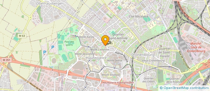 localisation de l'entreprise MONSIEUR BARIS KARA à STRASBOURG
