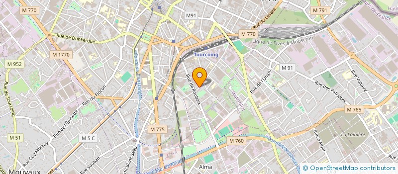 localisation de l'entreprise MONSIEUR BARIUS NEBA  TOURCOING