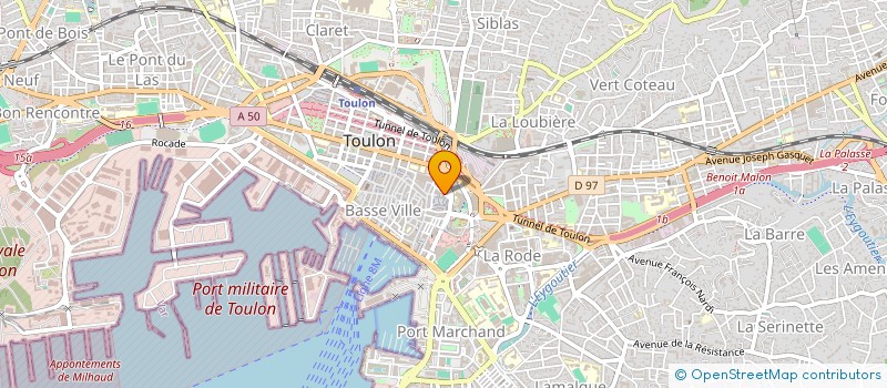 localisation de l'entreprise MONSIEUR BARIZ HASSANKHIL  TOULON