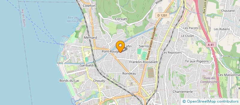 localisation de l'entreprise MONSIEUR BARNABE GAUQUELIN  AIX-LES-BAINS