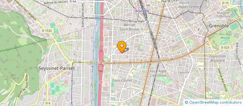 localisation de l'entreprise MONSIEUR BARNABE LEFEBVRE  GRENOBLE