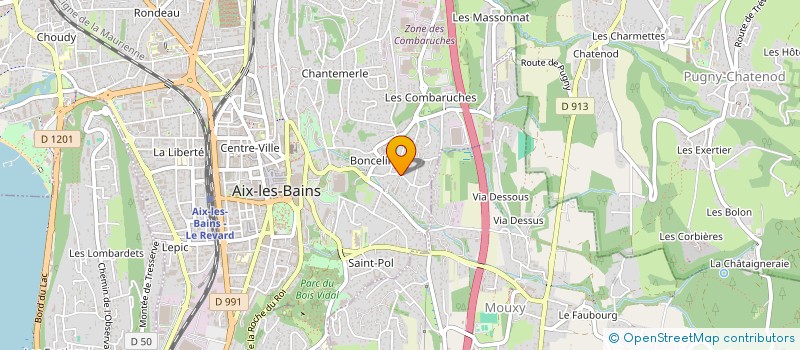 localisation de l'entreprise MONSIEUR BARNABE MAZZEGA-FABBRO  AIX-LES-BAINS