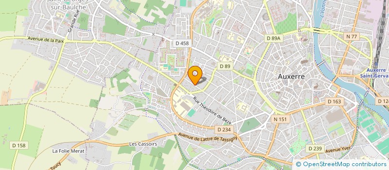localisation de l'entreprise MONSIEUR BARNABE SILLIAUME à AUXERRE