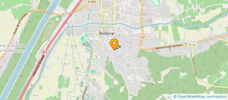 localisation de l'entreprise MONSIEUR BAROUDI BELAKHAL  BOLLENE