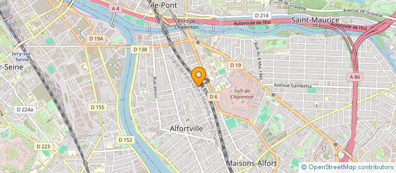 localisation de l'entreprise MONSIEUR BAROUDI DJEBLI à ALFORTVILLE